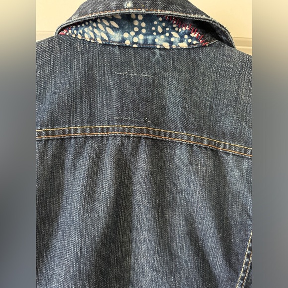 Lucky Brand Patchwork Denim Jacket  Size M NWOT - Picture 7 of 8